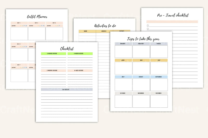 Ultimate Travel Planner Guide - CraftNest - Digital Crafting and Art