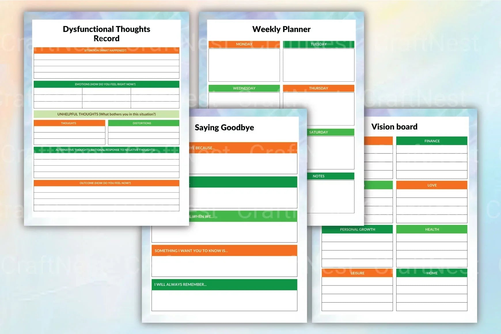Grieving and Healing Workbook - CraftNest - Digital Crafting and Art