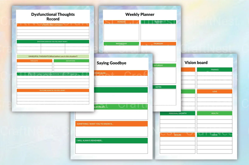 Grieving and Healing Workbook - CraftNest - Digital Crafting and Art