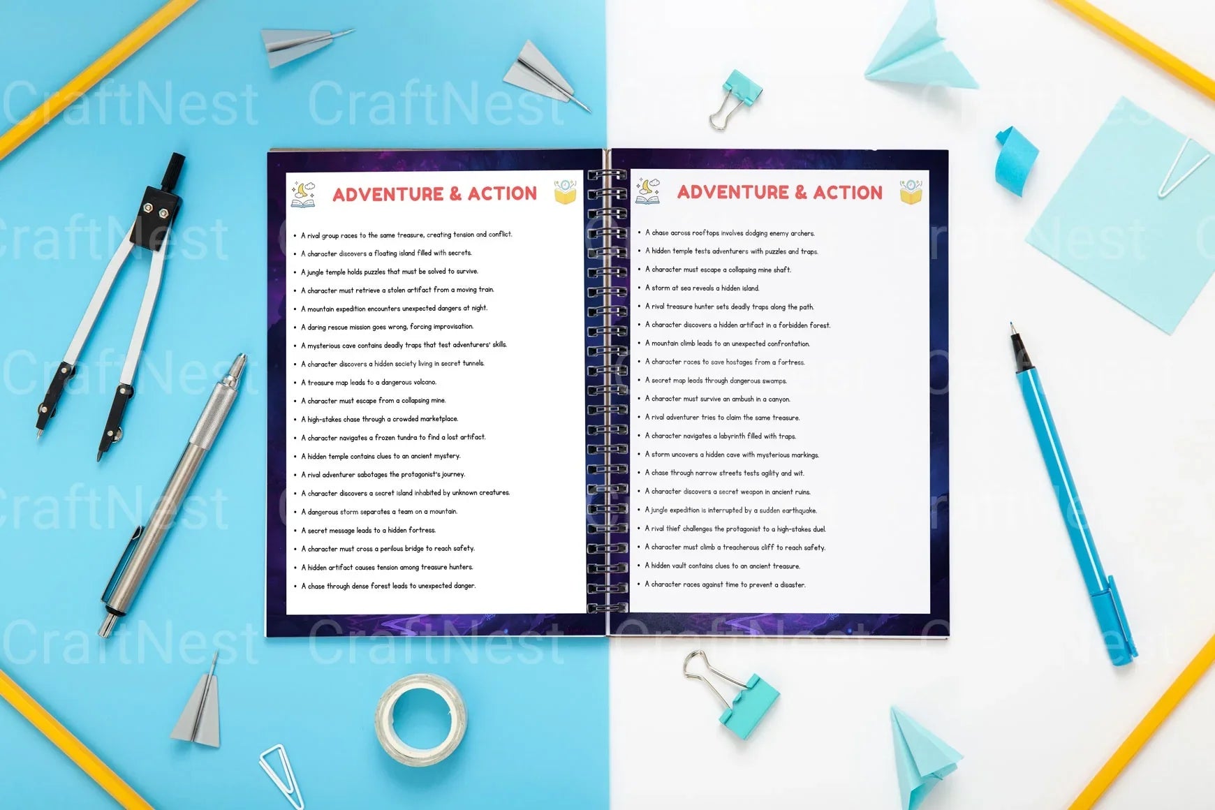 Creative Short Story Prompts Book - CraftNest - Digital Crafting and Art