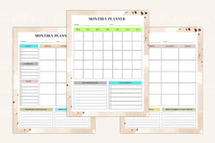 Yearly, Weekly & Monthly Planner 2024 - CraftNest - Digital Crafting and Art