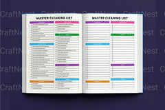 ADHD Cleaning Tracker: Stay Organized and Focused - CraftNest - Digital Crafting and Art