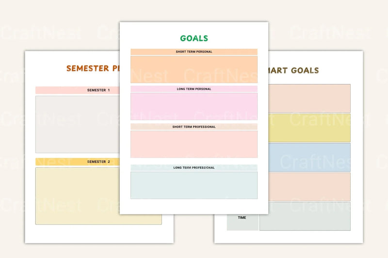 School Year Planner for Kids - CraftNest - Digital Crafting and Art