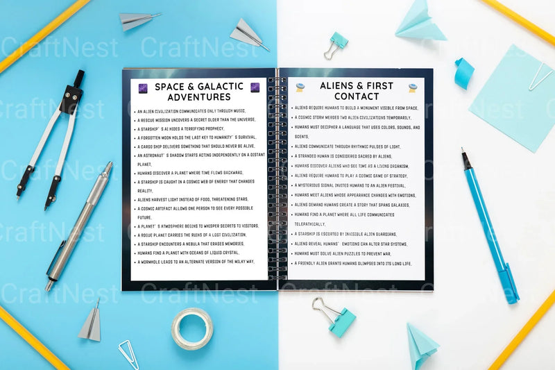 Engaging Sci-Fi Writing Prompts Book - CraftNest - Digital Crafting and Art