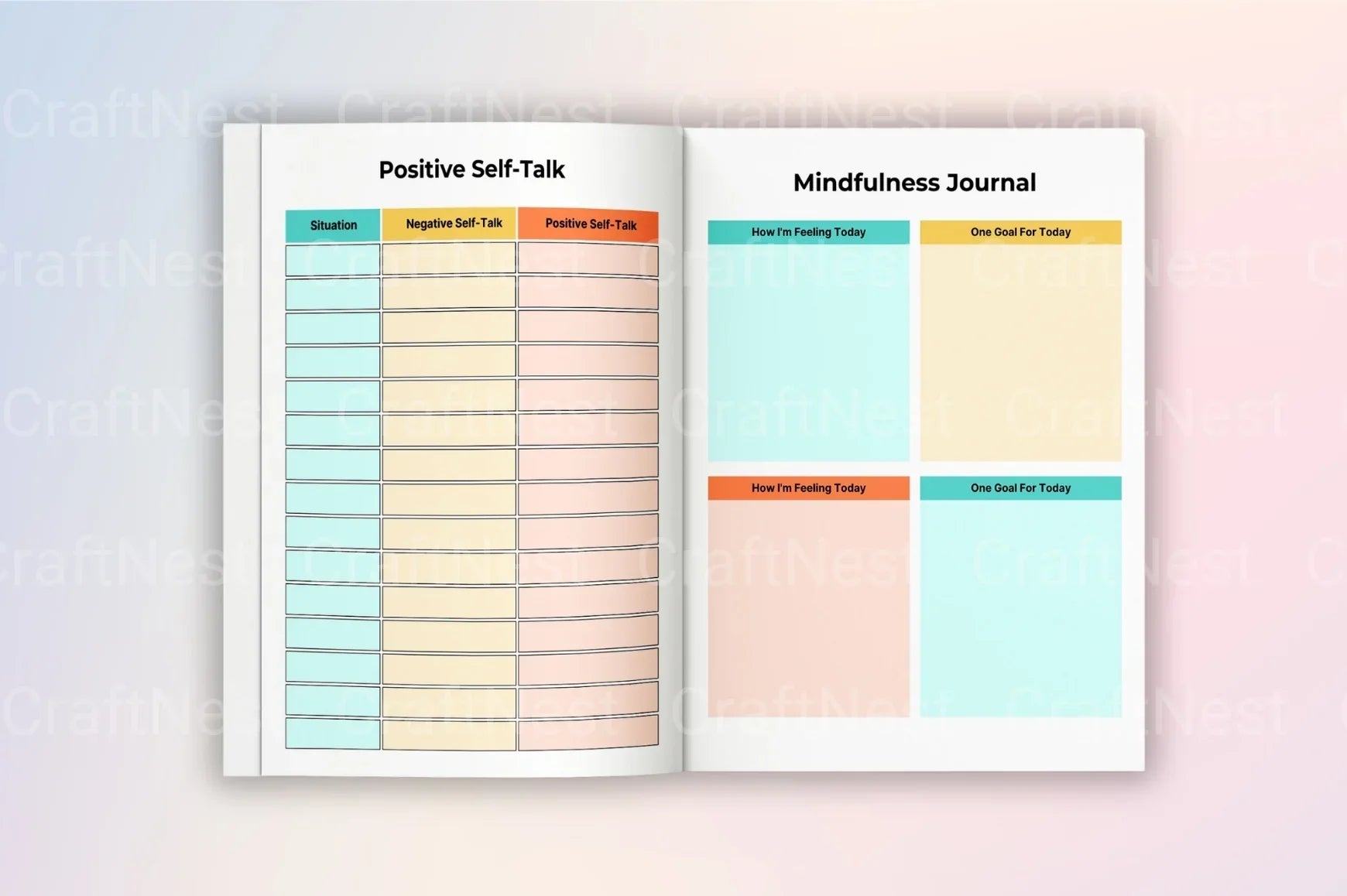 Mental Health Workbook for Personal Growth - CraftNest - Digital Crafting and Art