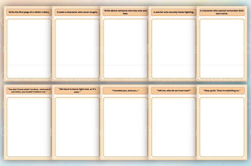 Creative Writing Prompts Book - CraftNest - Digital Crafting and Art