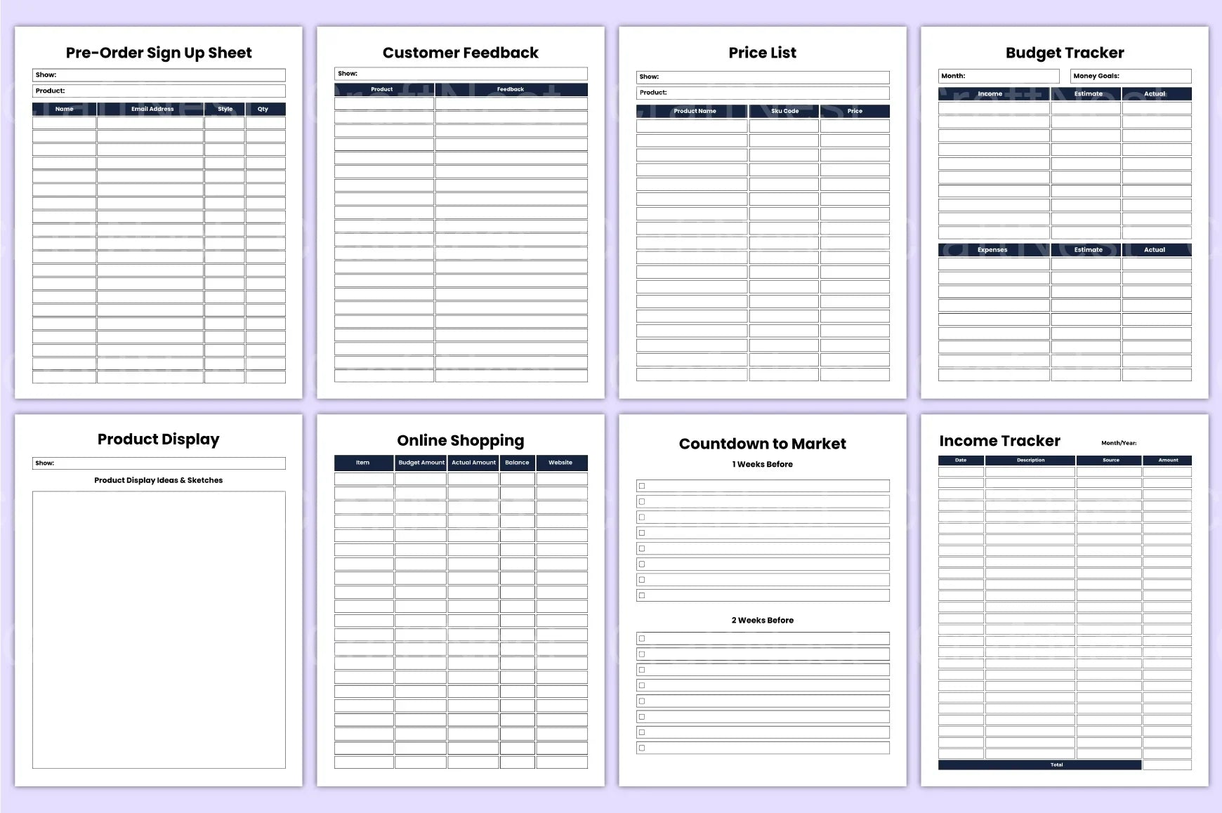 Small Business Planner 2023 - CraftNest - Digital Crafting and Art