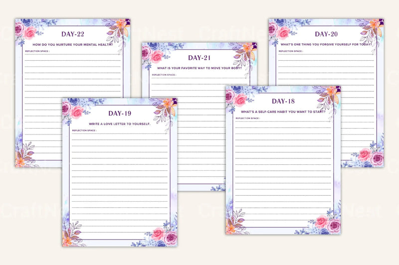 Daily Self-Care Prompts for Personal Wellbeing - CraftNest - Digital Crafting and Art