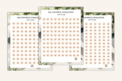 Savings Budget Organizer - CraftNest - Digital Crafting and Art