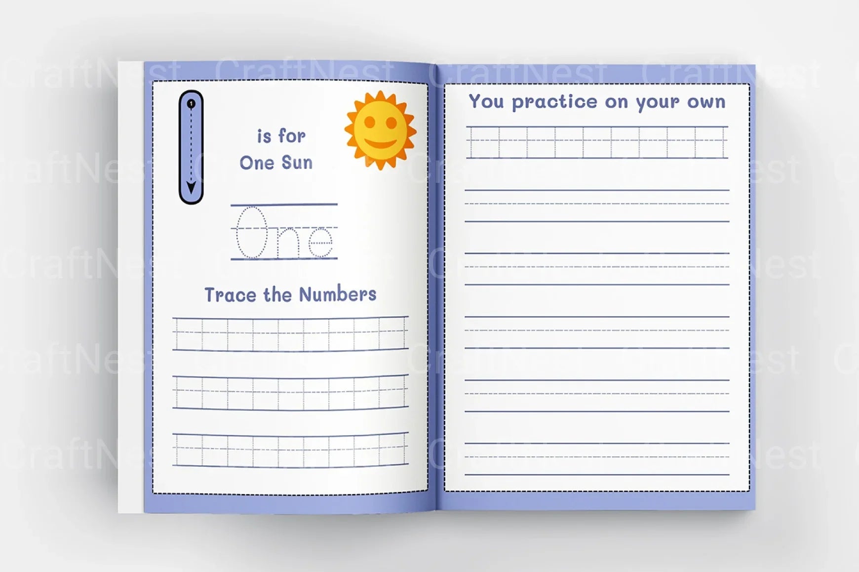 ABC Letter and Number Tracing Workbook - CraftNest - Digital Crafting and Art