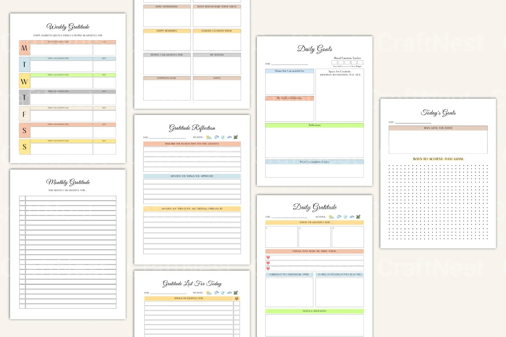 Daily Gratitude Journal - CraftNest - Digital Crafting and Art