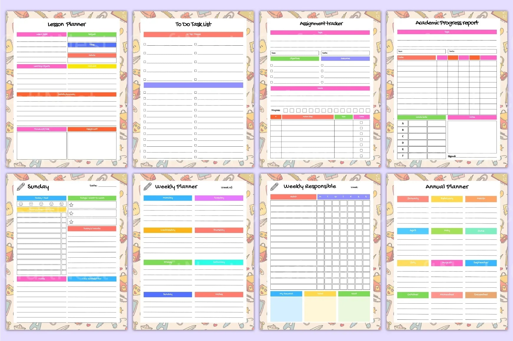 Home School Planner - CraftNest - Digital Crafting and Art