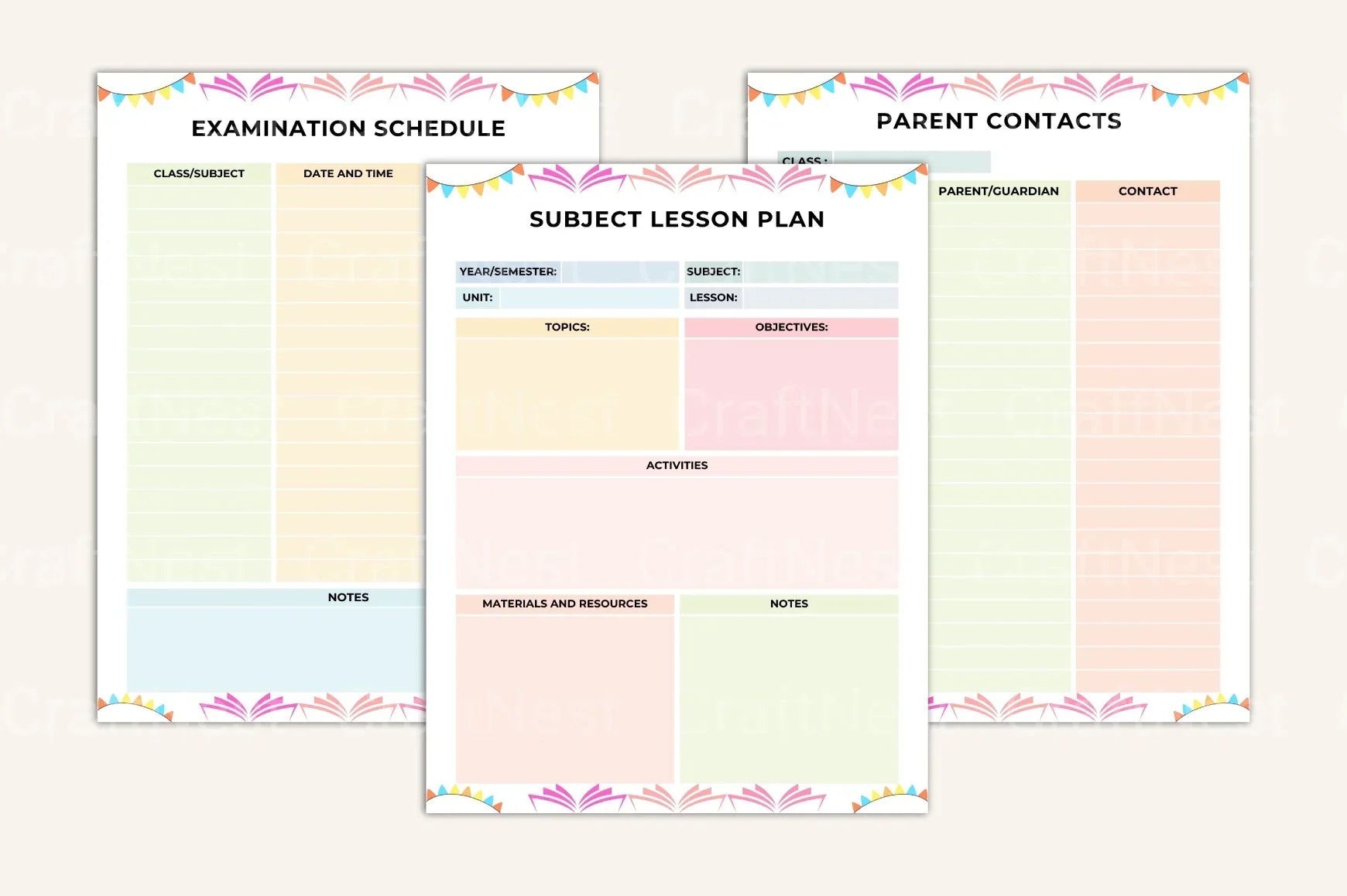 Educator Planner for Effective Teaching - CraftNest - Digital Crafting and Art