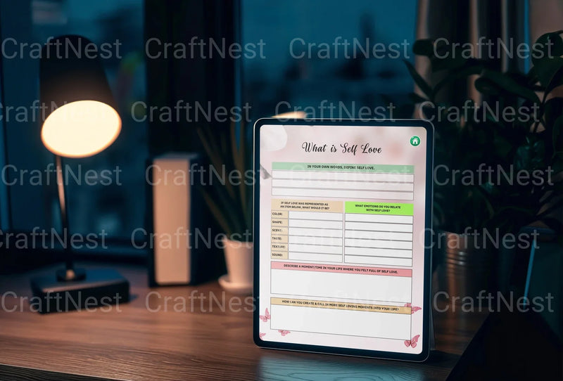 Self Love Workbook for Personal Growth - CraftNest - Digital Crafting and Art
