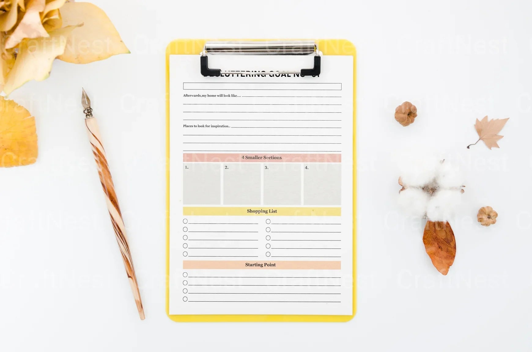 Declutter Workbook Guide - CraftNest - Digital Crafting and Art