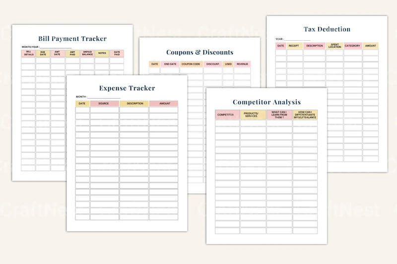 Small Business Financial Bookkeeping Guide - CraftNest - Digital Crafting and Art