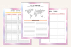 Language Practice Progress Tracker - CraftNest - Digital Crafting and Art