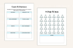 Anxiety and Depression Workbook for Mental Health - CraftNest - Digital Crafting and Art
