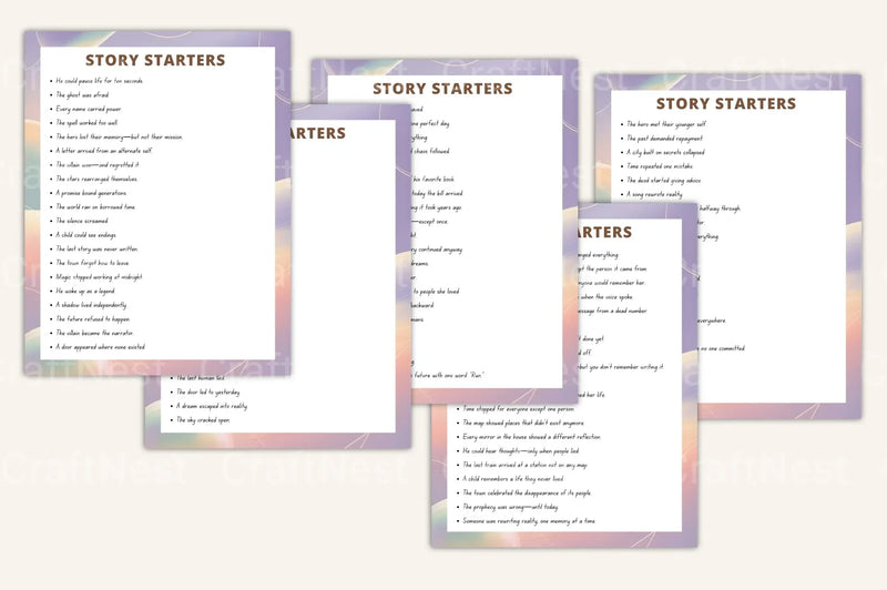 Storytelling Prompt Handbook: Creative Writing Ideas - CraftNest - Digital Crafting and Art