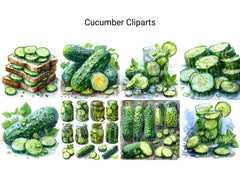 Cucumber Clipart - CraftNest - Digital Crafting and Art