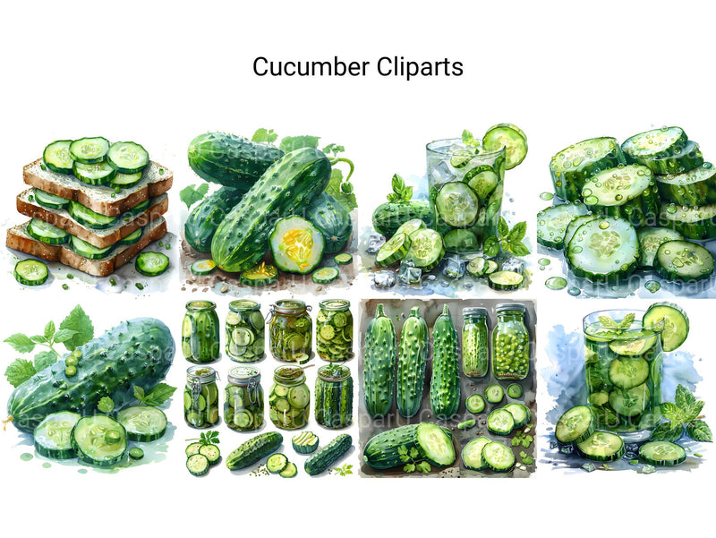 Cucumber Clipart - CraftNest - Digital Crafting and Art