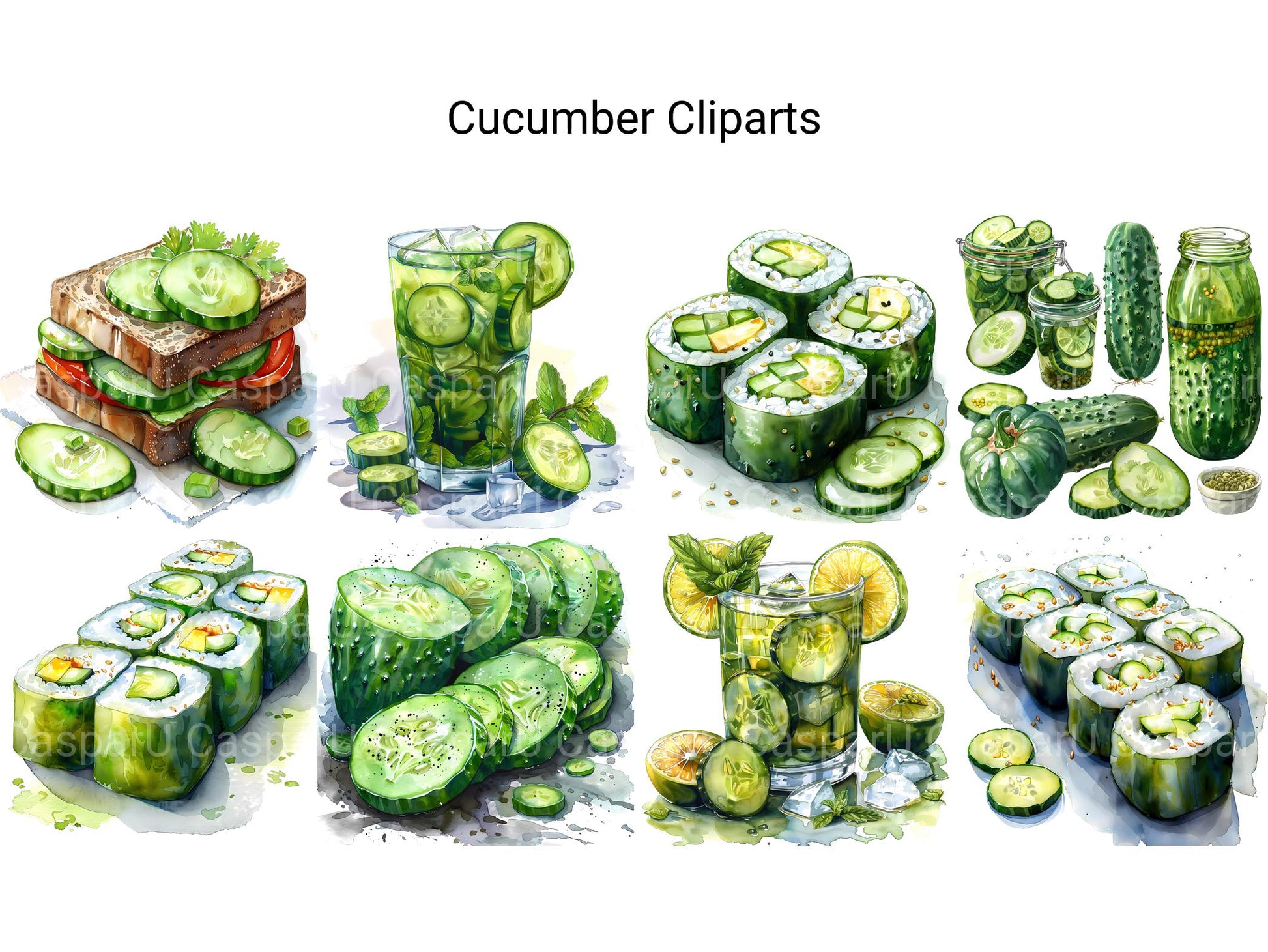 Cucumber Clipart - CraftNest - Digital Crafting and Art