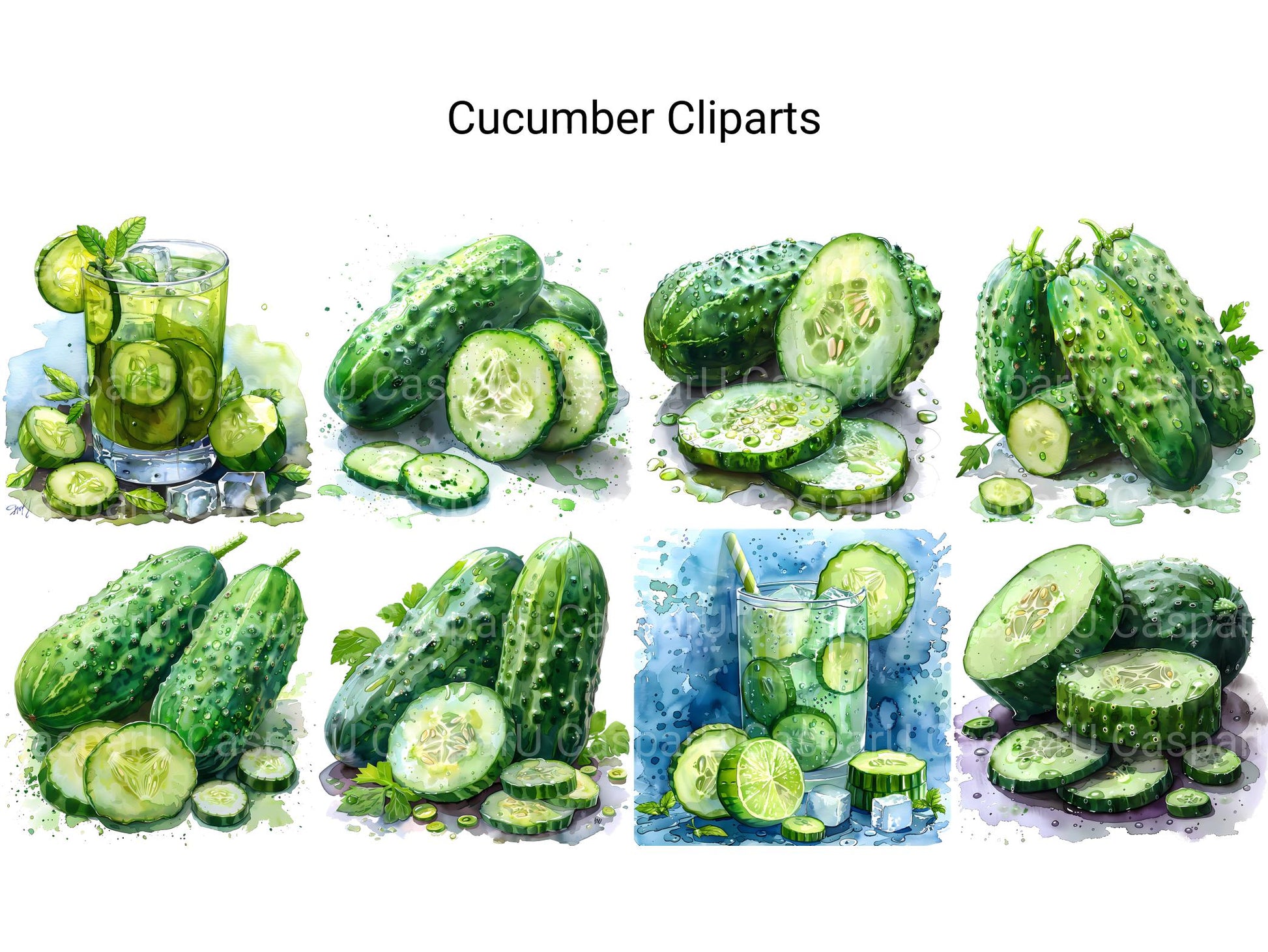 Cucumber Clipart - CraftNest - Digital Crafting and Art