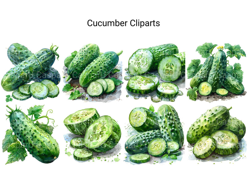 Cucumber Clipart - CraftNest - Digital Crafting and Art