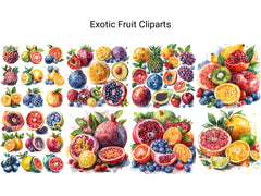 Exotic Fruit Clipart - CraftNest - Digital Crafting and Art