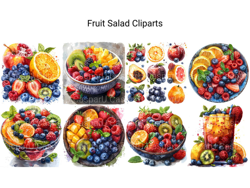 Fruit Salad Clipart - CraftNest - Digital Crafting and Art