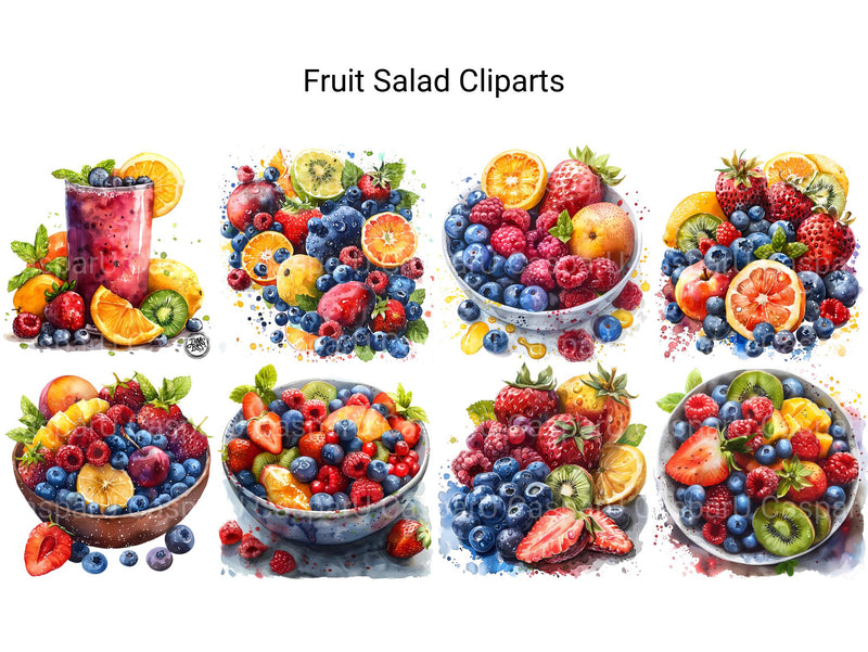 Fruit Salad Clipart - CraftNest - Digital Crafting and Art