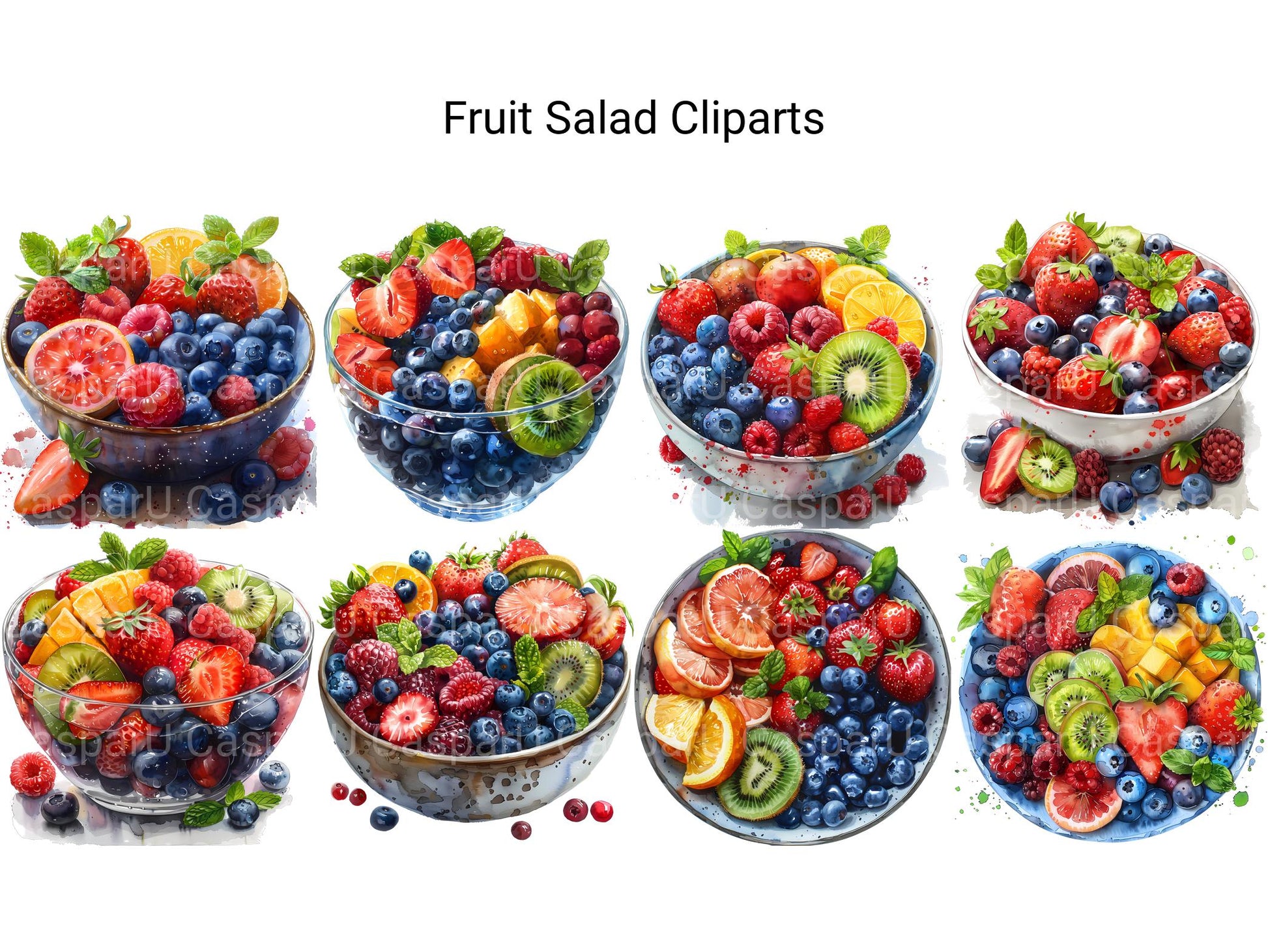 Fruit Salad Clipart - CraftNest - Digital Crafting and Art