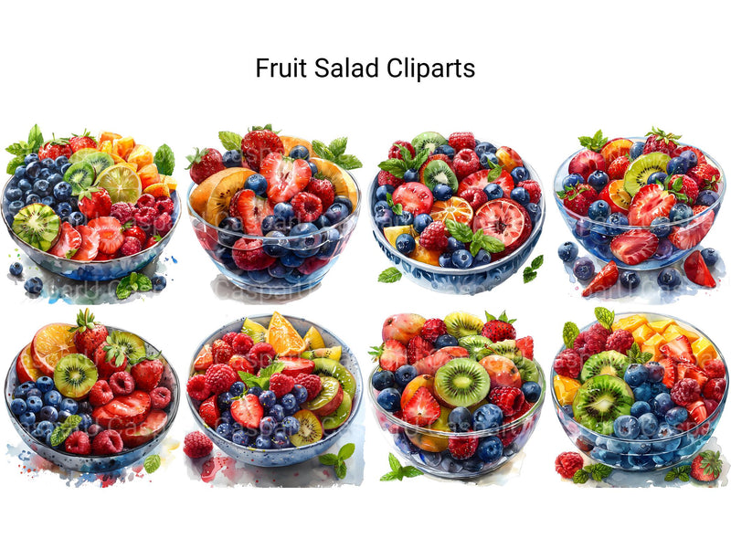 Fruit Salad Clipart - CraftNest - Digital Crafting and Art