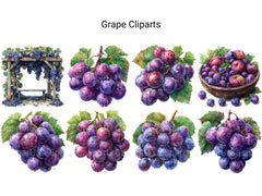 Grape Clipart - CraftNest - Digital Crafting and Art