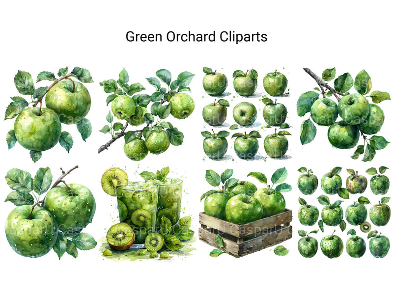 Green Orchard Clipart - CraftNest - Digital Crafting and Art