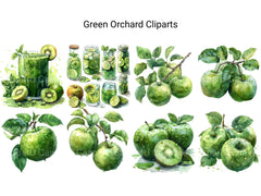 Green Orchard Clipart - CraftNest - Digital Crafting and Art