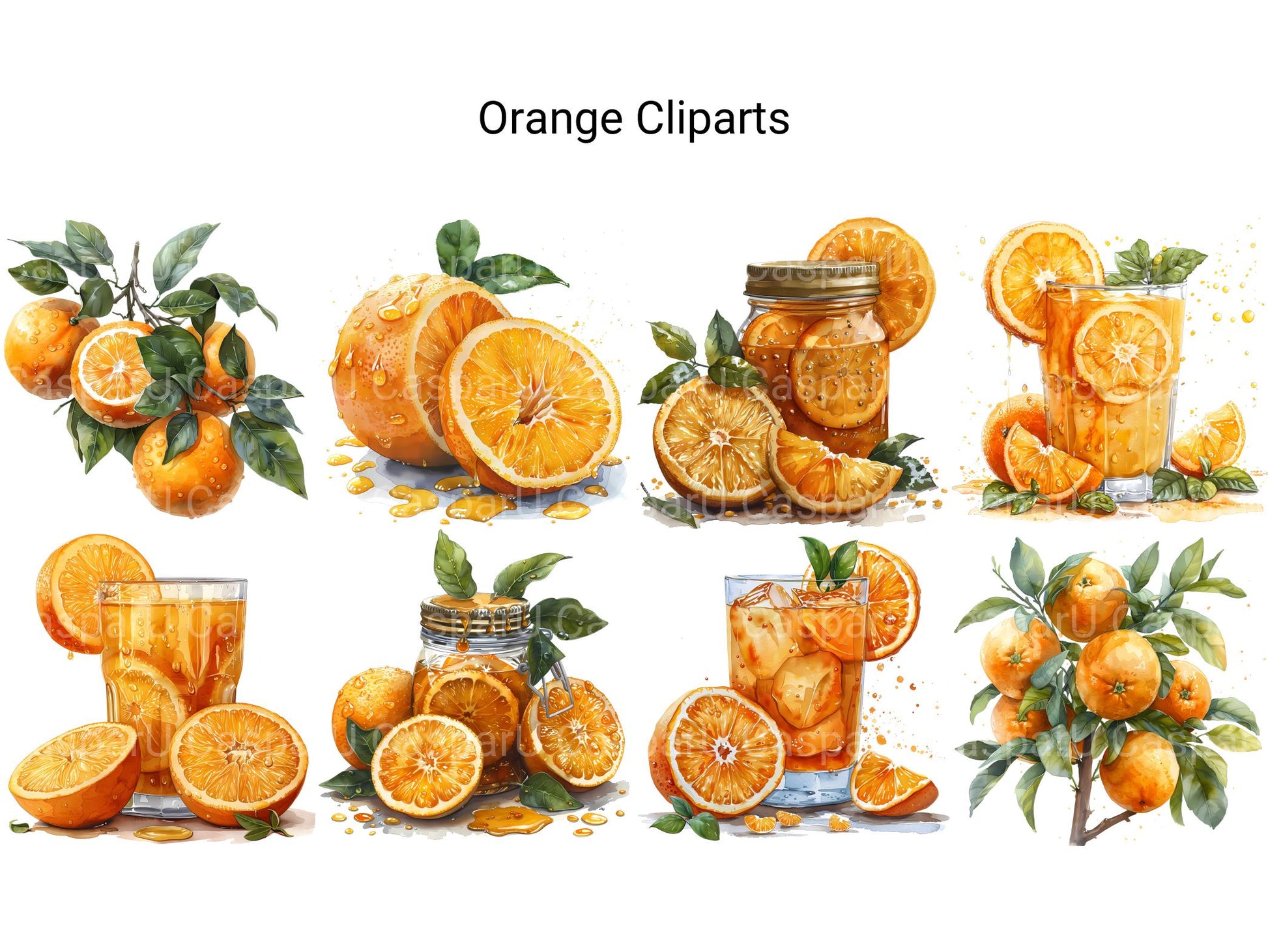 Orange Clipart - CraftNest - Digital Crafting and Art