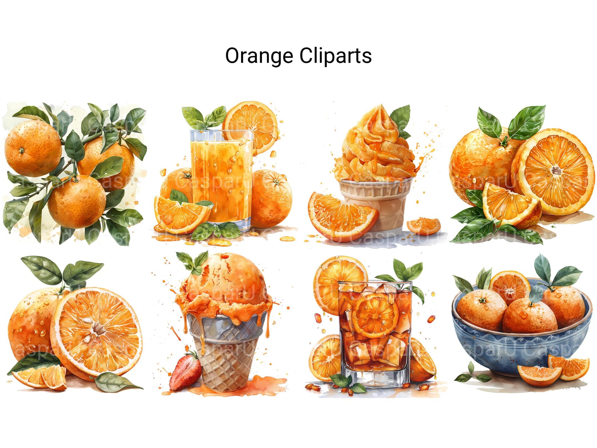 Orange Clipart - CraftNest - Digital Crafting and Art