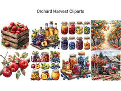 Orchard Harvest Clipart - CraftNest - Digital Crafting and Art