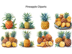 Pineapple Clipart - CraftNest - Digital Crafting and Art