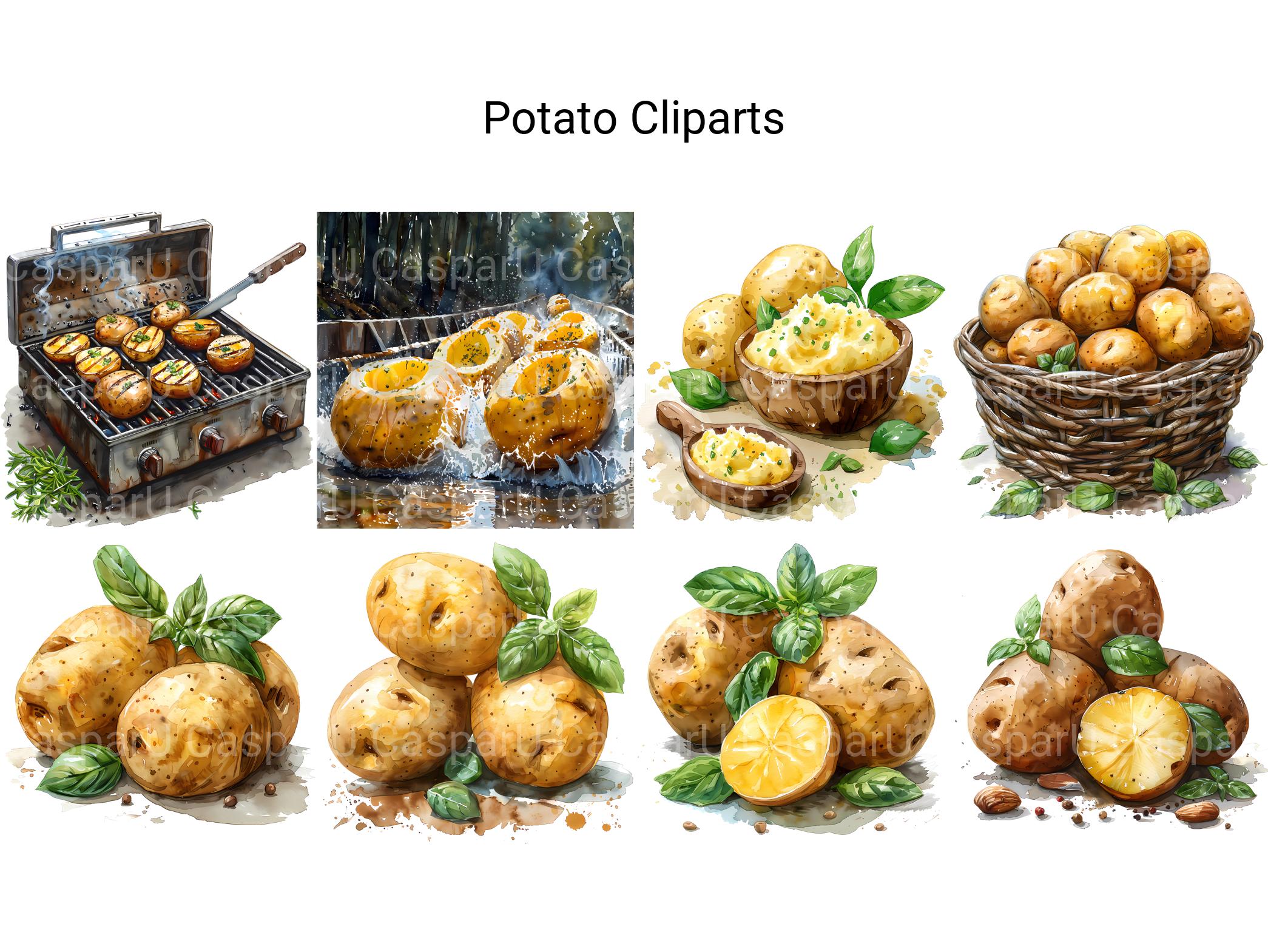 Potato Clipart - CraftNest - Digital Crafting and Art