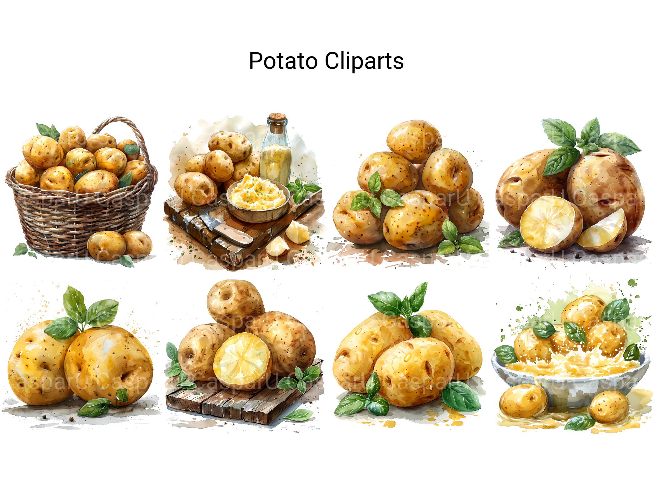 Potato Clipart - CraftNest - Digital Crafting and Art