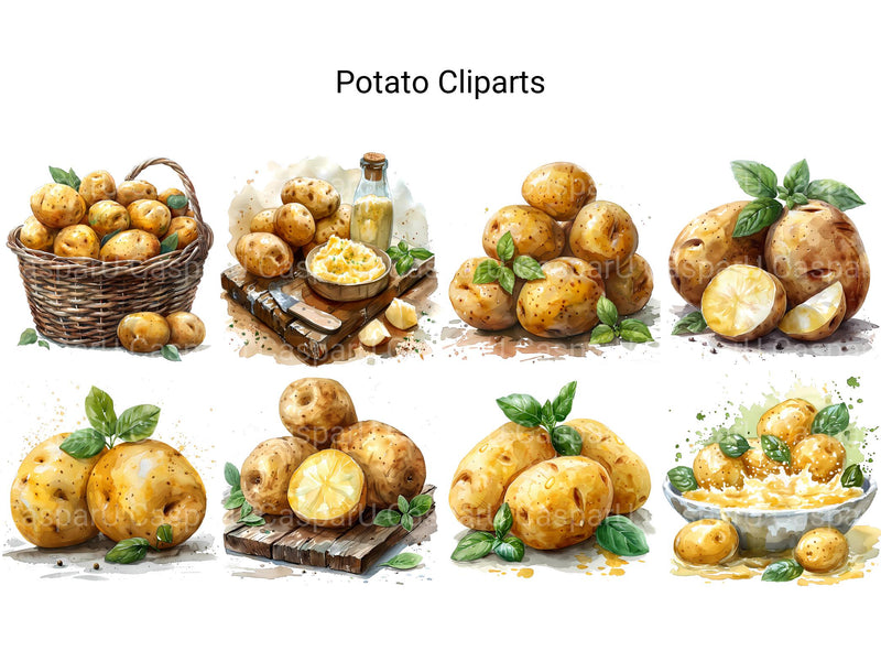 Potato Clipart - CraftNest - Digital Crafting and Art