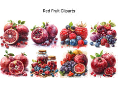 Red Fruit Clipart - CraftNest - Digital Crafting and Art