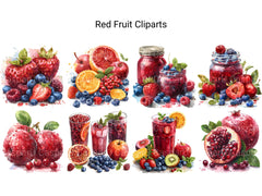 Red Fruit Clipart - CraftNest - Digital Crafting and Art