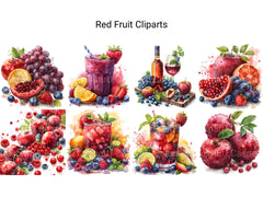 Red Fruit Clipart - CraftNest - Digital Crafting and Art