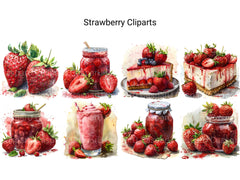 Strawberry Clipart - CraftNest - Digital Crafting and Art