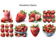 Strawberry Clipart - CraftNest - Digital Crafting and Art