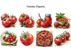 Tomato Clipart - CraftNest - Digital Crafting and Art