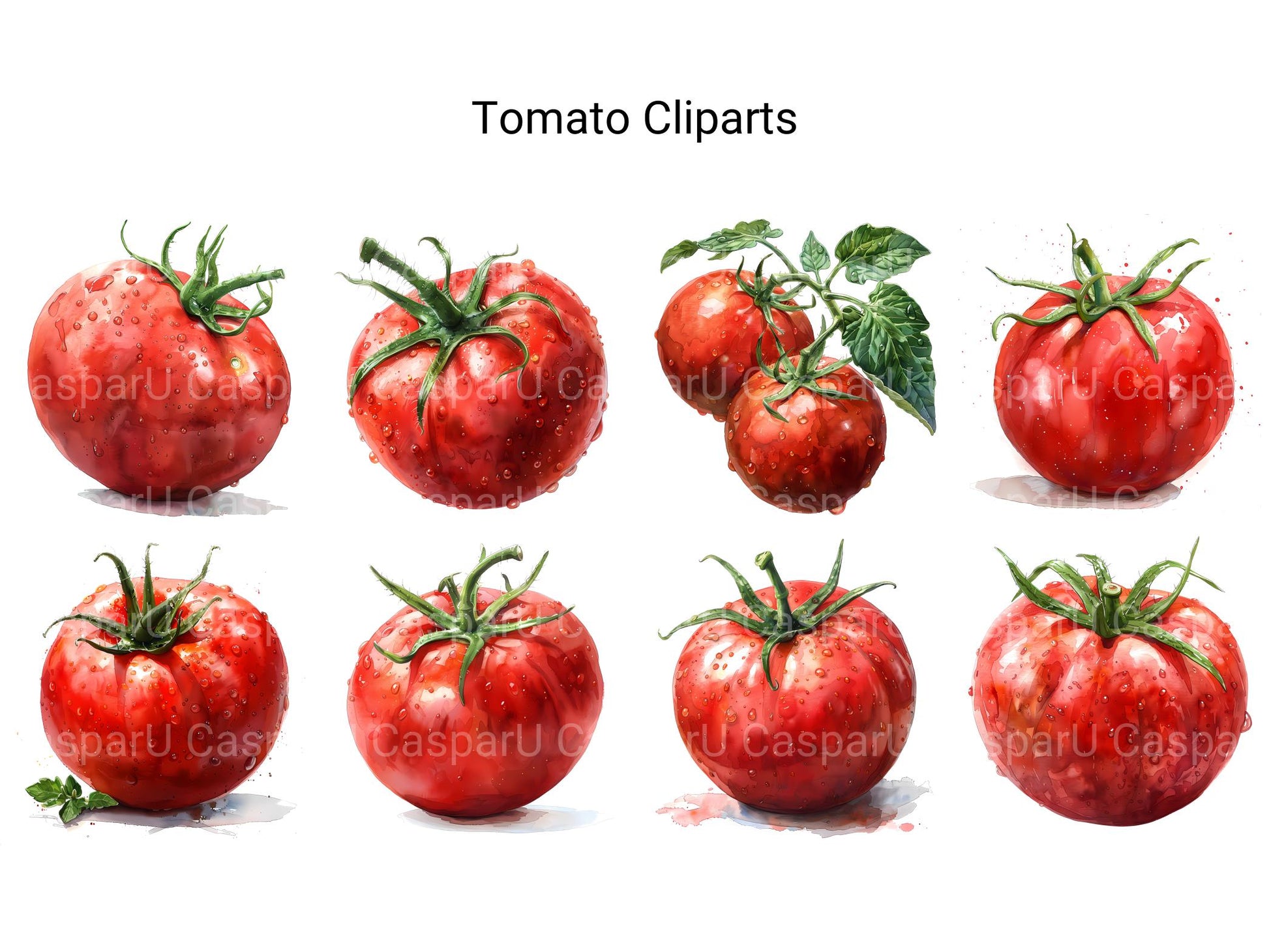 Tomato Clipart - CraftNest - Digital Crafting and Art